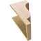 Ekena Millwork 10"W x 10"D x 20"H Wide Newport Rough Cedar Woodgrain TimberThane Corbel, Primed Tan CORUR10X10X20NEWRCPR - alternate 2